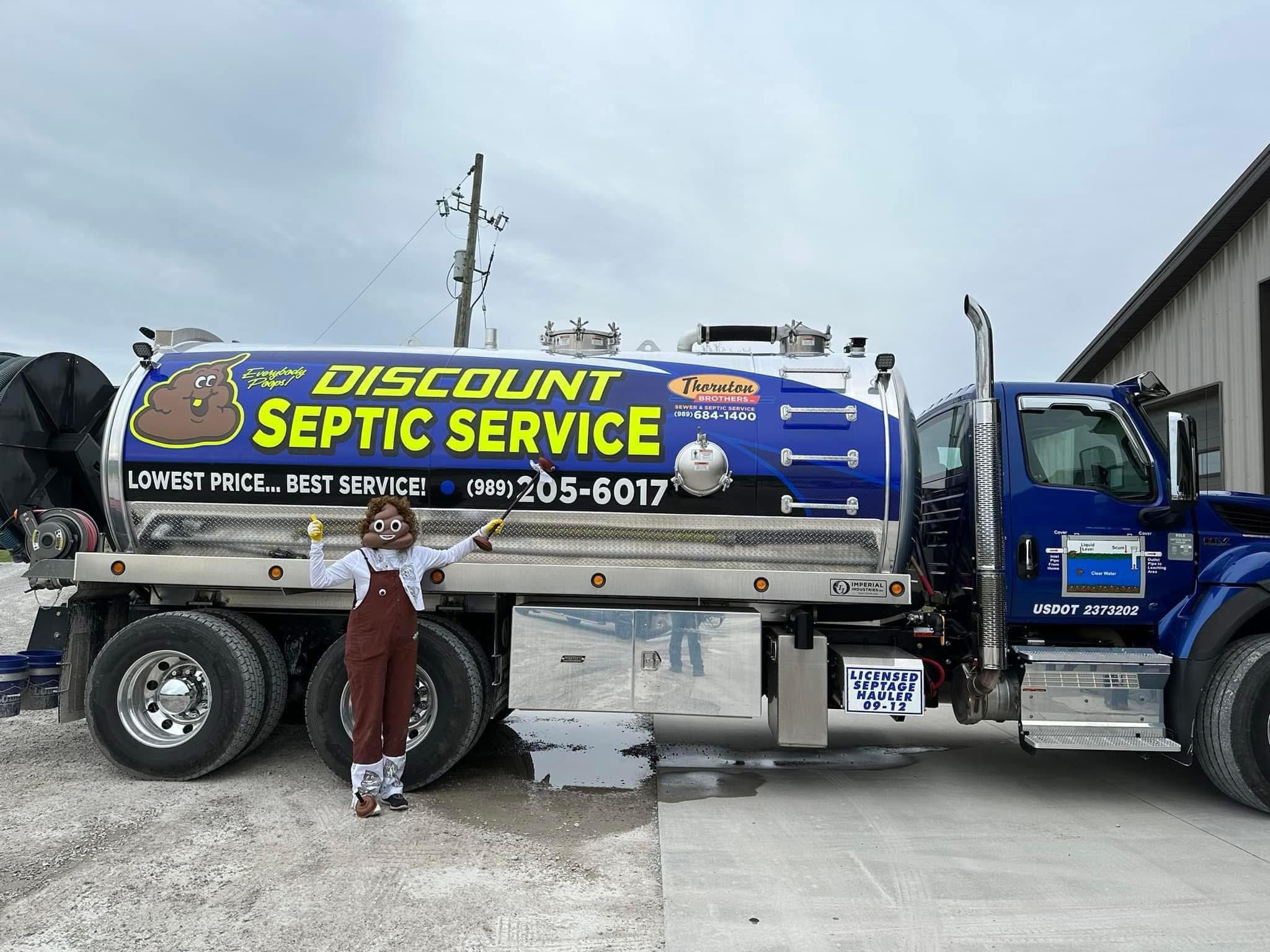 Discount Septic Service septic service truck